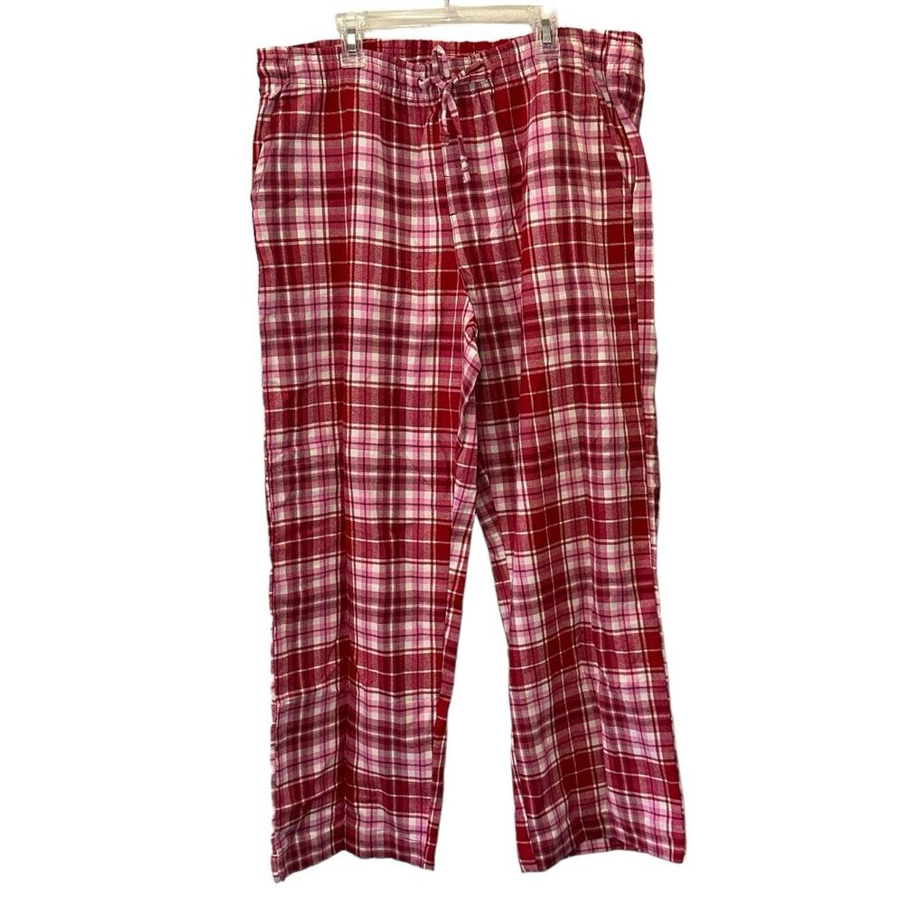 NWT Gap Plaid Pajama Pants Large Red‎ Flannel Lounge Pants